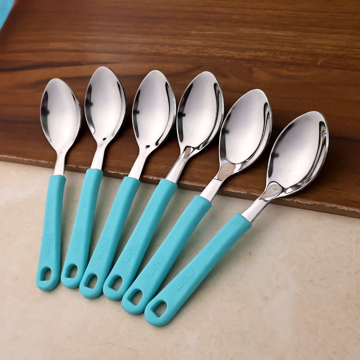 Stainless Steel Tea Spoon Set – Durable & Comfortable 6 Pieces