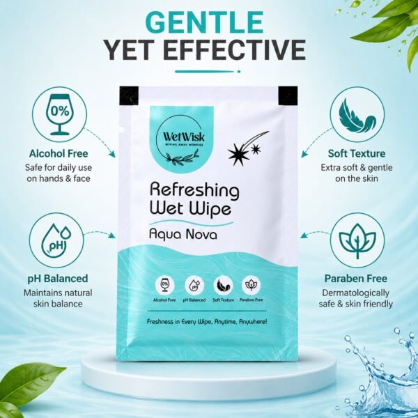 Aqua Nova Refreshing Wet Wipe – Gentle & Travel-Friendly Cleansing