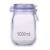 Reusable Food Storage Bag – Airtight Mason Jar Zipper 1000ml | Organivo