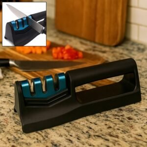 Kitchen Knife Sharpener – 3-Step Handheld Tool | Quickslice
