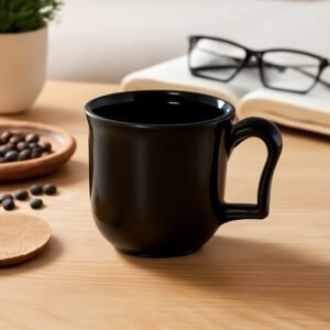 10294_pla_premium_coffee_tea_cup_loose_1pc Plastic Coffee Mug – Durable Black Reusable Tea Cup | Mug Wala