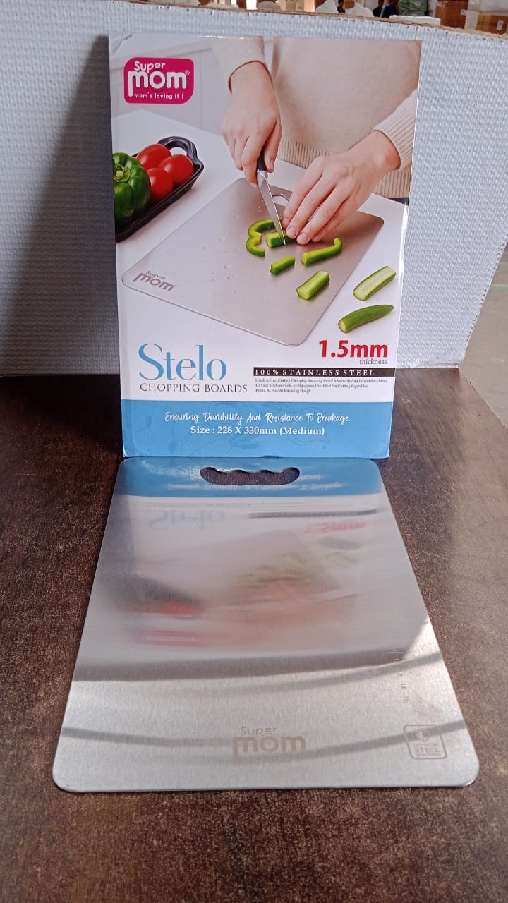 Stainless Steel Chopping Board – Durable 1.5mm Thick Cutting Surface