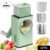 Stainless Steel Vegetable Chopper – 6 Blades & Mandoline Slicer | CookAura