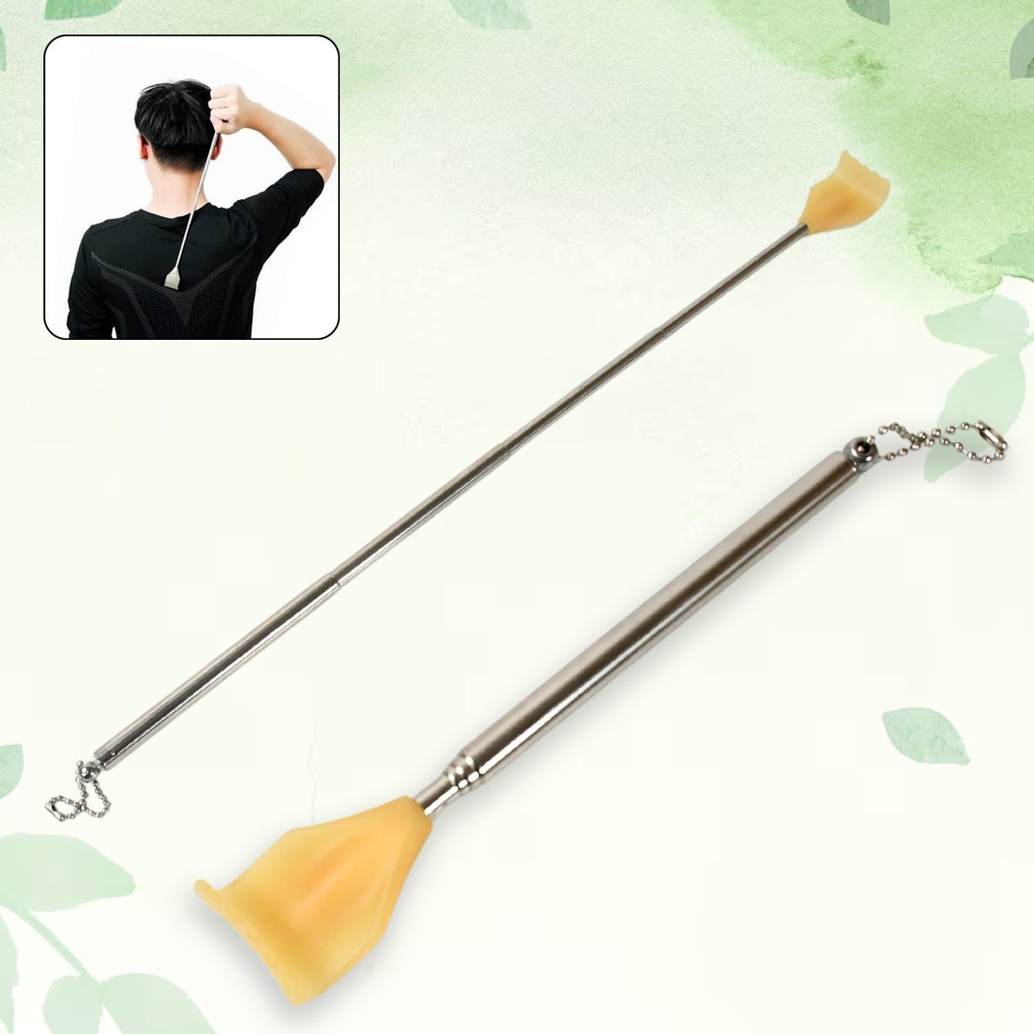 Back Scratcher – Telescoping Stainless Steel for Itch Relief | Velvet Wellness