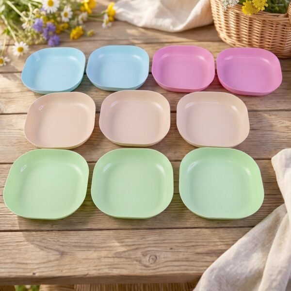 11-in-1 Snack Serving Plates Set – Multi-Compartment & Durable