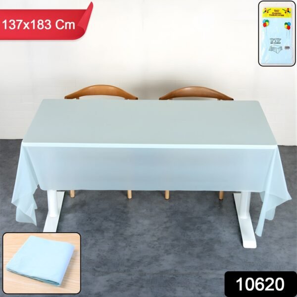 Disposable Plastic Table Cover – Waterproof & Tear-Resistant 137x183 cm