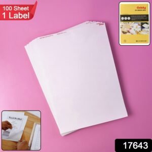 A4 Full-Sheet Self-Adhesive Labels – 100 Sheets for Custom Printing