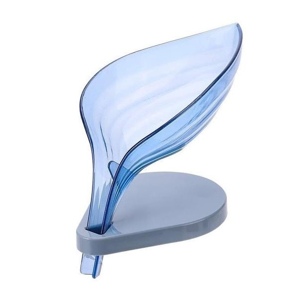 Self-Draining Soap Dish – Leaf Design Bathroom Holder | Velvet Wipe