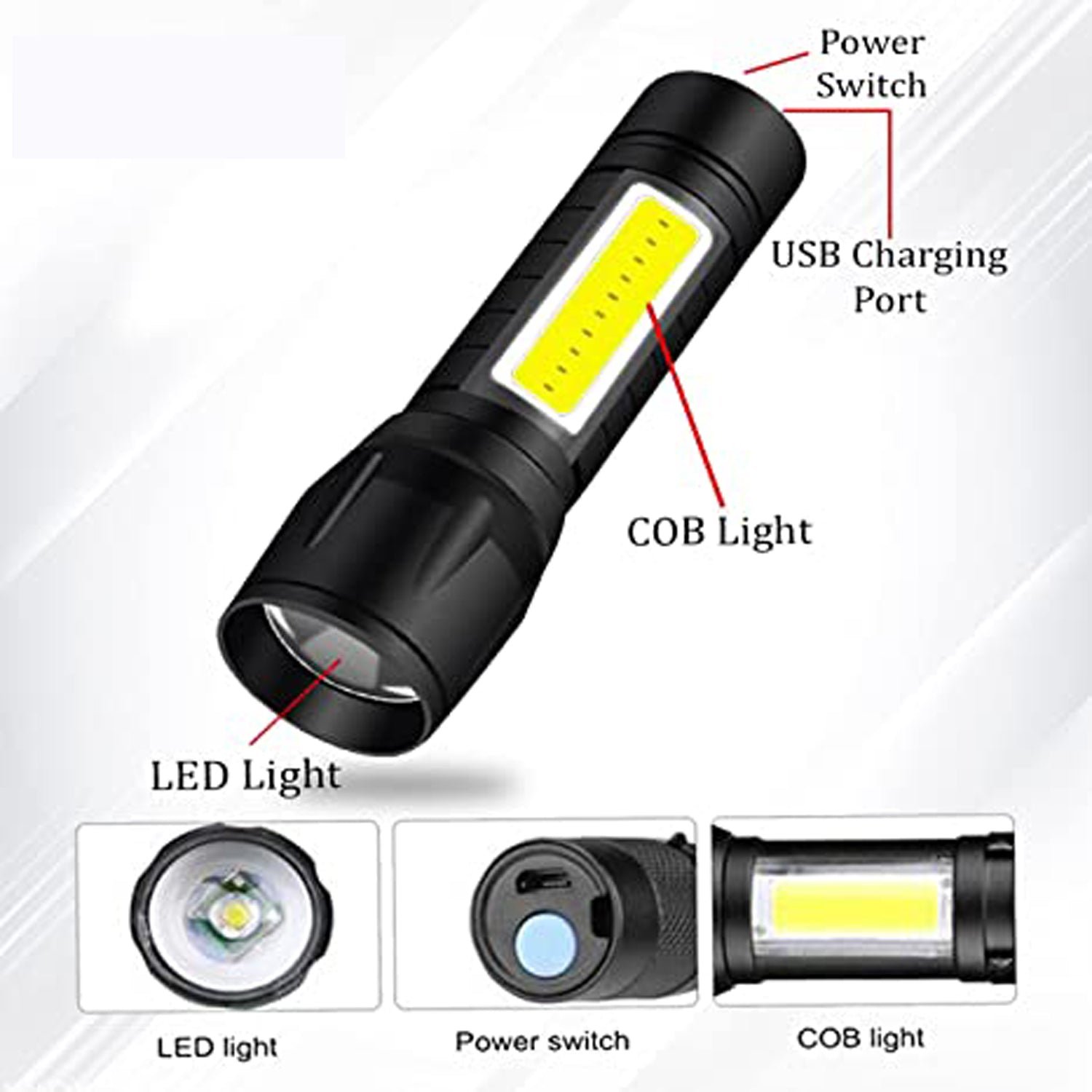 Rechargeable LED Flashlight – Mini, Long Range Torch | Indo Glow