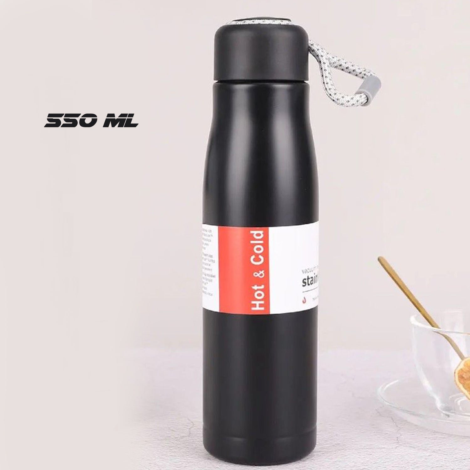 Vacuum Insulated Water Bottle – Keeps Drinks Hot & Cold 550ML