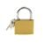 Solid Padlock 38mm – Durable Brass Body, 3 Keys | Safelix