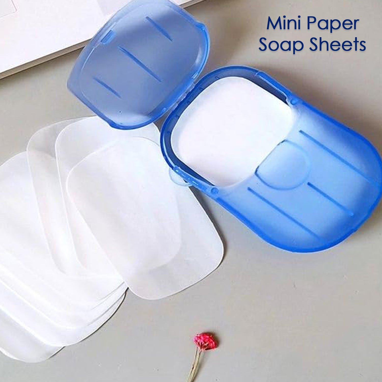 Travel Paper Soap Sheets – 20 Dissolvable Sheets in Mini Box | VelvetBubbles