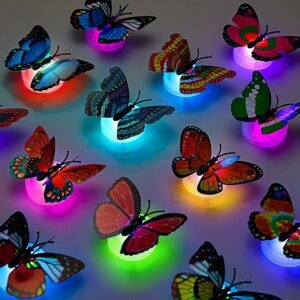 Butterfly 3D Illusion Night Lamp – Soft Multicolor LED Glow