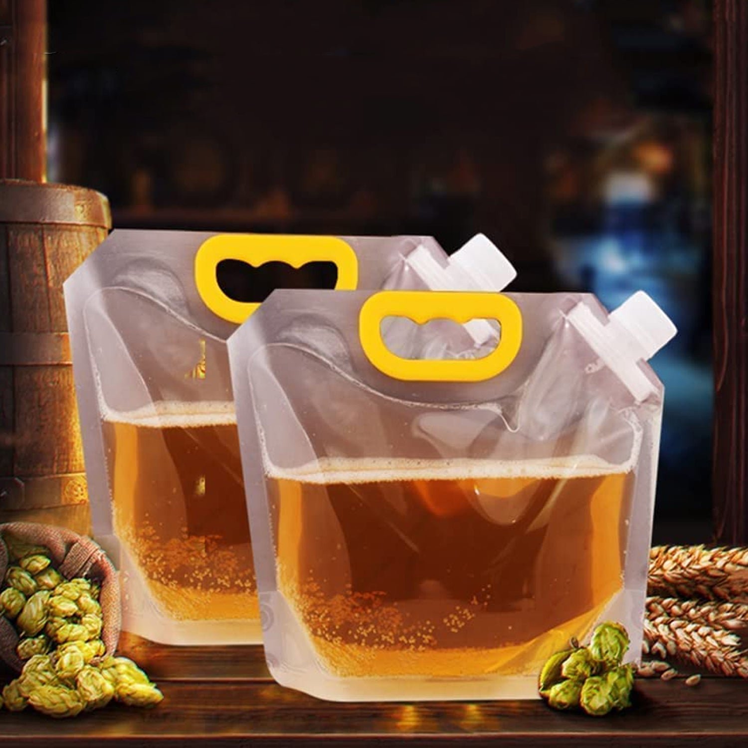 Airtight Food Storage Bag with Handle – Leakproof & Portable 25x21 cm