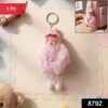 Plush Doll Keychain – Soft Fur Ball Charm