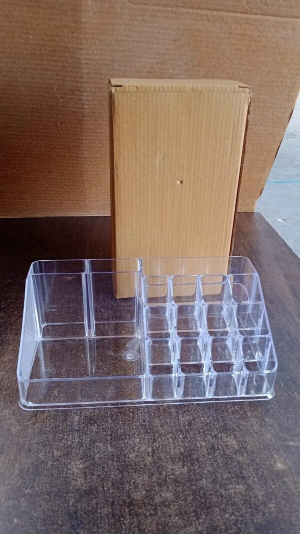 10d2042a-bea7-4a00-8c98-52bb0add32d0 Acrylic Makeup Organizer – 16 Clear Compartments for Cosmetics