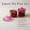Dry Fruit Storage Jars – Luxury Transparent Plastic Set of 2