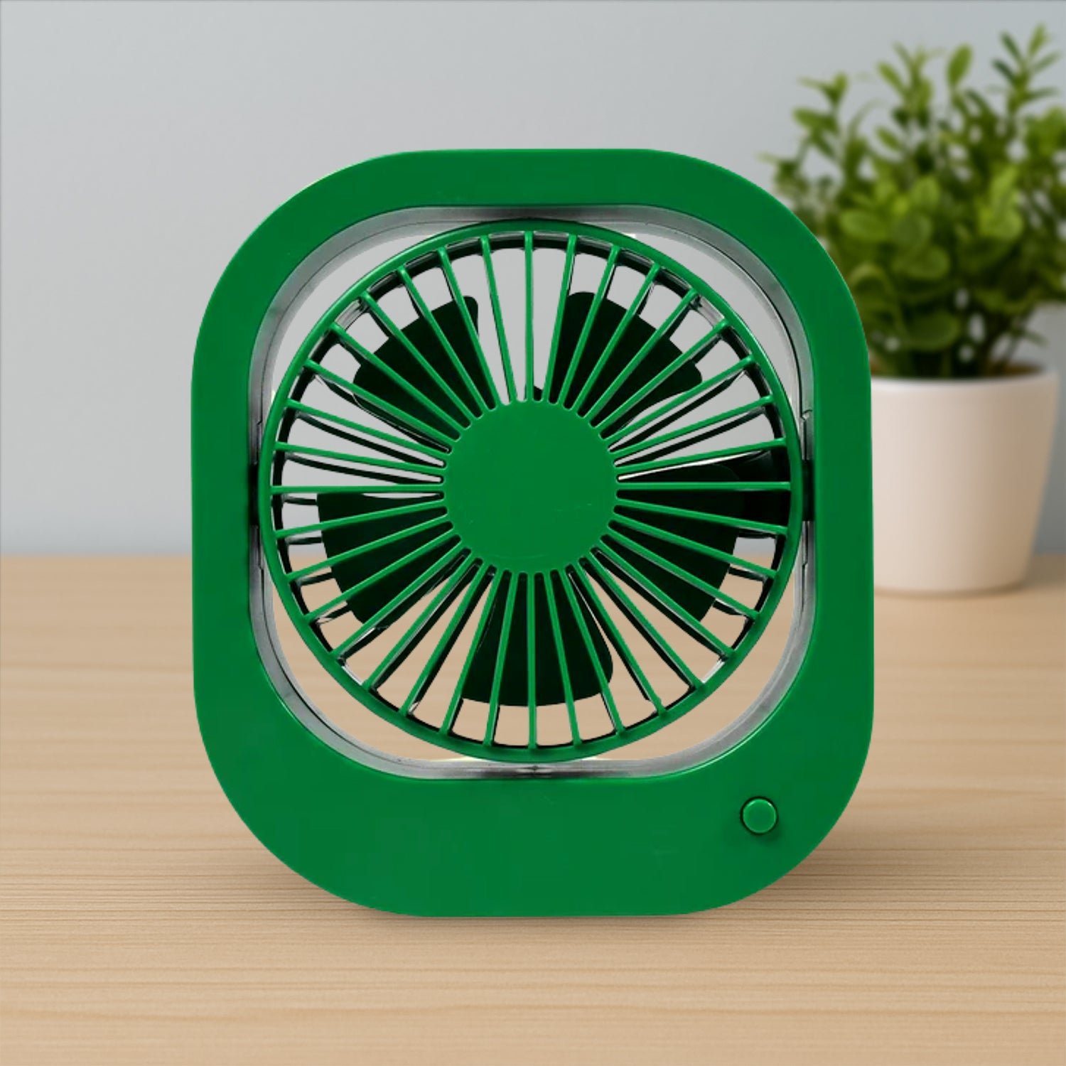 Portable USB Fan – Rechargeable, 2-Speed, 180° Rotating |