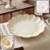 Lotus Flower Decorative Serving Tray – Elegant Snack & Dry Fruit Platter