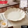 Lotus Flower Decorative Serving Tray – Elegant Snack & Dry Fruit Platter