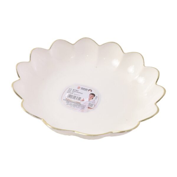 Lotus Flower Decorative Serving Tray – Elegant Snack & Dry Fruit Platter