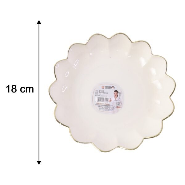 Lotus Flower Decorative Serving Tray – Elegant Snack & Dry Fruit Platter