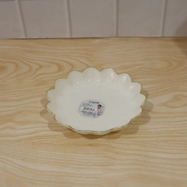Lotus Flower Decorative Serving Tray – Elegant Snack & Dry Fruit Platter