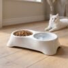 Pet Double Bowl Feeder – Anti-Slip Design for Easy Feeding