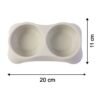 Pet Double Bowl Feeder – Anti-Slip Design for Easy Feeding