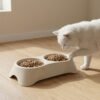 Pet Double Bowl Feeder – Anti-Slip Design for Easy Feeding