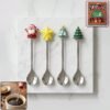 Golden Cartoon Spoon Set – Stylish & Durable Tableware for All