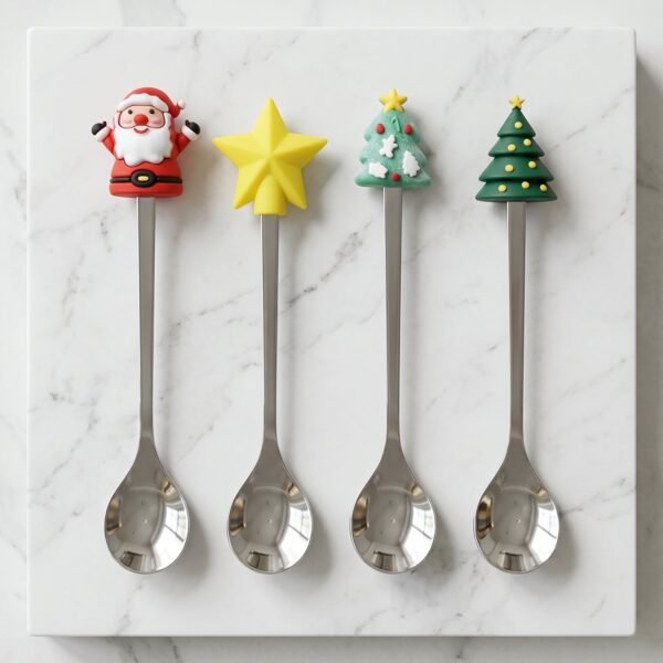 Golden Cartoon Spoon Set – Stylish & Durable Tableware for All