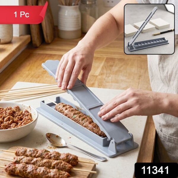 Plastic Meat Skewer Kebab Maker Seekh Kebab Mould BBQ Making Tool (1 Pc)