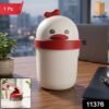 Mini Desktop Trash Can with Lid – Cute Chick Design for Office & Home