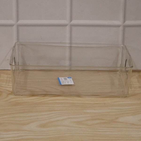 Plastic Storage Box Organizer with Handles – Clear & Space-saving