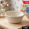 Storage Basket – Handwoven Cotton Rope for Organizing and Decor