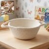 Storage Basket – Handwoven Cotton Rope for Organizing and Decor