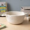 Storage Basket – Handwoven Cotton Rope for Organizing and Decor