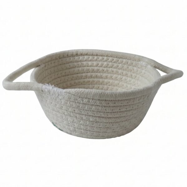 Storage Basket – Handwoven Cotton Rope for Organizing and Decor