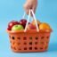 Plastic Storage Basket with Handle – Durable & Lightweight for Home & Shopping
