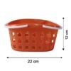 Plastic Storage Basket with Handle – Durable & Lightweight for Home & Shopping