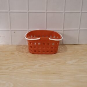 Plastic Storage Basket with Handle – Durable & Lightweight for Home & Shopping