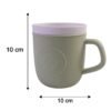 Plastic Coffee Mug with Handle – Leather-Textured Reusable Cup