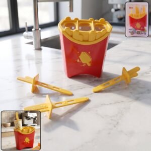 French Fries Ice Pop Mould – Reusable Kulfi Maker for Summer