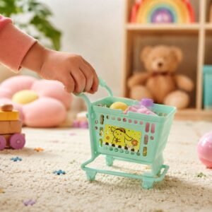 Mini Shopping Cart Toy for Kids – Realistic Role Playing Fun