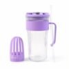 Glass Tumbler – Reusable Cold Beverage Mug with Lid and Straw