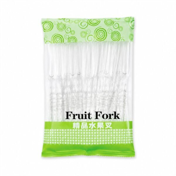 Mini Disposable Plastic Fruit Fork – Elegant Beaded Handle Design
