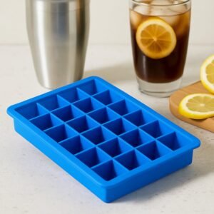 Silicone Ice Cube Tray – 24-Cavity Flexible & Stackable | ChillPour