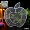 Apple Shape Jewellery Box – Transparent Plastic Organizer | LilyGleam