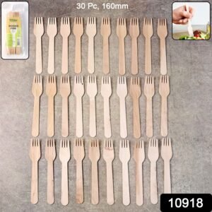 Wooden Fork 160mm – Eco-Friendly Disposable Birchwood Cutlery